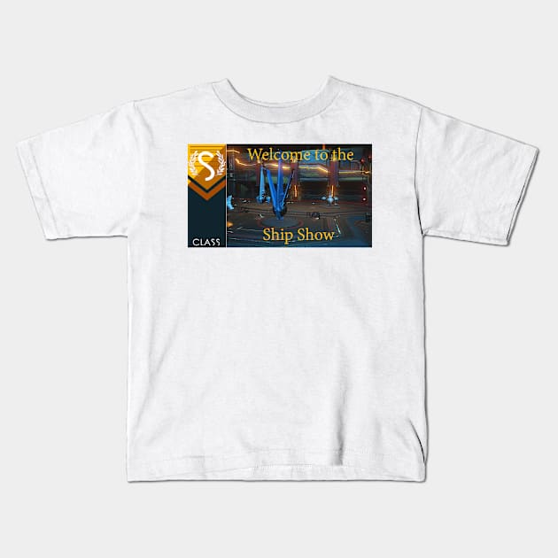 No mans sky themed All blue everything Kids T-Shirt by atadrawing